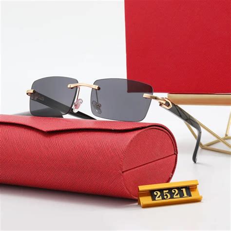 cartier rimless sunglasses replica|cartier buffs sunglasses men.